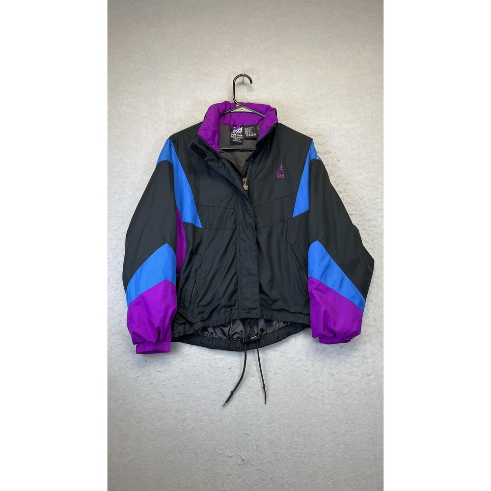 Vintage Frank‎ Shorter Jacket Womens Small GORE-TEX Windbreaker Colorblock 90s